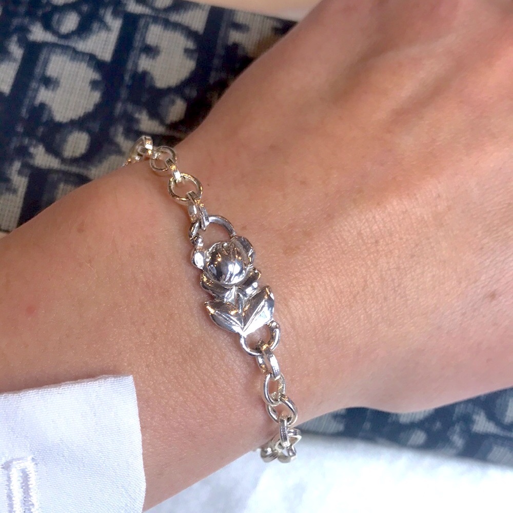 Grandma Rose Silver Bracelet - Picture 2 of 6
